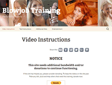 Tablet Screenshot of blowjobtraining.org